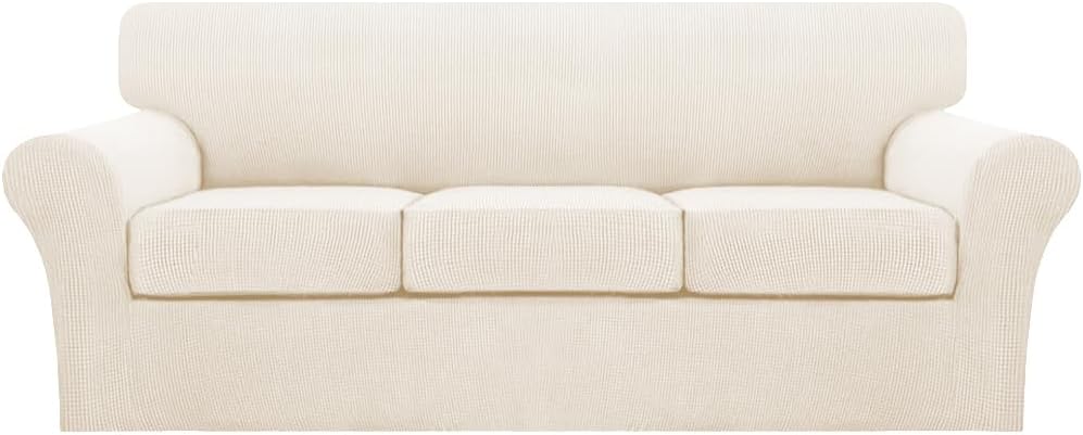 Turquoize 4 Piece Sofa Covers for 3 Cushion Couch Slipcover