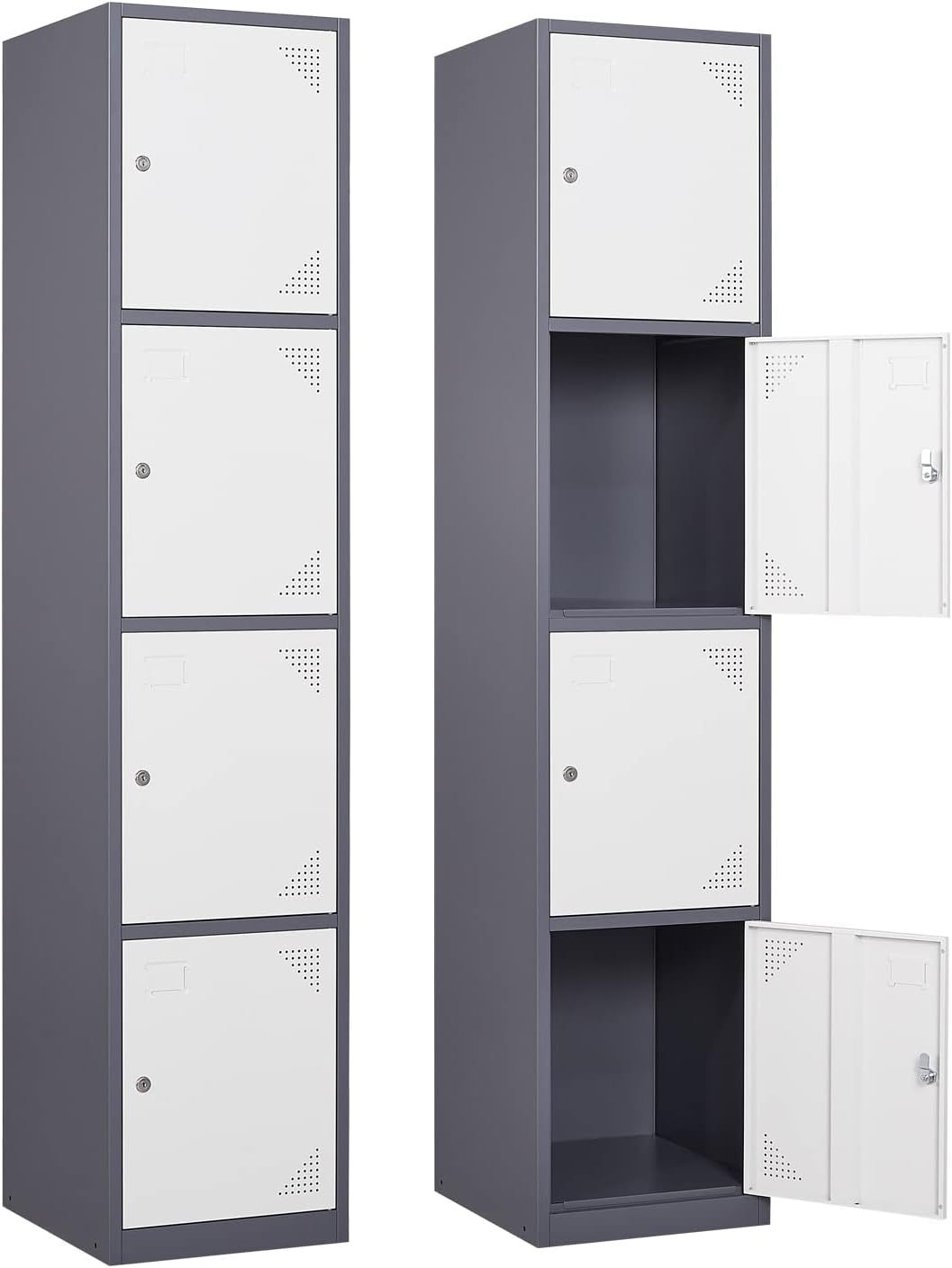 Metal Locker with 4 Doors for Secure Storage Solutions