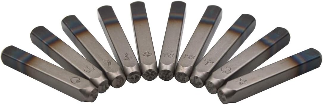 High Hardness Carbon Steel Metal Punch Stamp Set for Jewelry