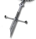 Sterling Silver Narsil Sword Necklace - Handcrafted Broken Sword