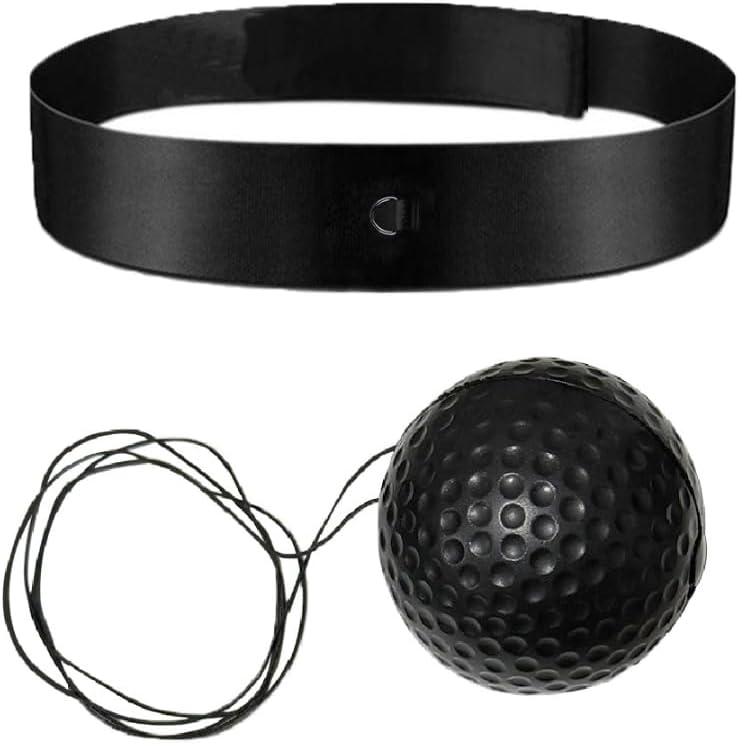 Teenagers Reflex Ball Set - Strengthen Body & React Faster! Black/Red/Yellow