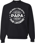 Wild Bobby Dad Man Myth Legend Funny Dad Crewneck Sweatshirt Perfect