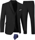 Furuyal Mens Suits 3 Piece Slim Fit Suit Set - Sharp Wedding Tuxedo
