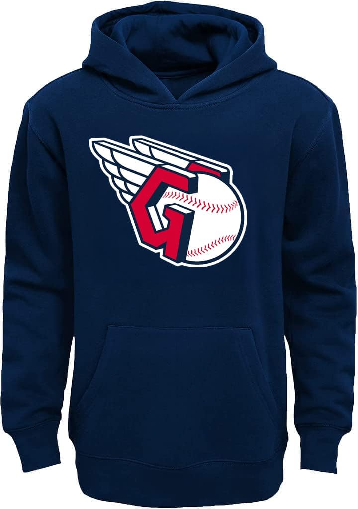 Cleveland Guardians Kids Youth Fleece Pullover Hoodie for Comfort