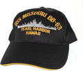 Vintage USS Missouri Cap - Embroidered Black
