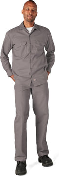Dickies Men's Long Sleeve Work Shirt - Durable, Moisture-Wicking Fit