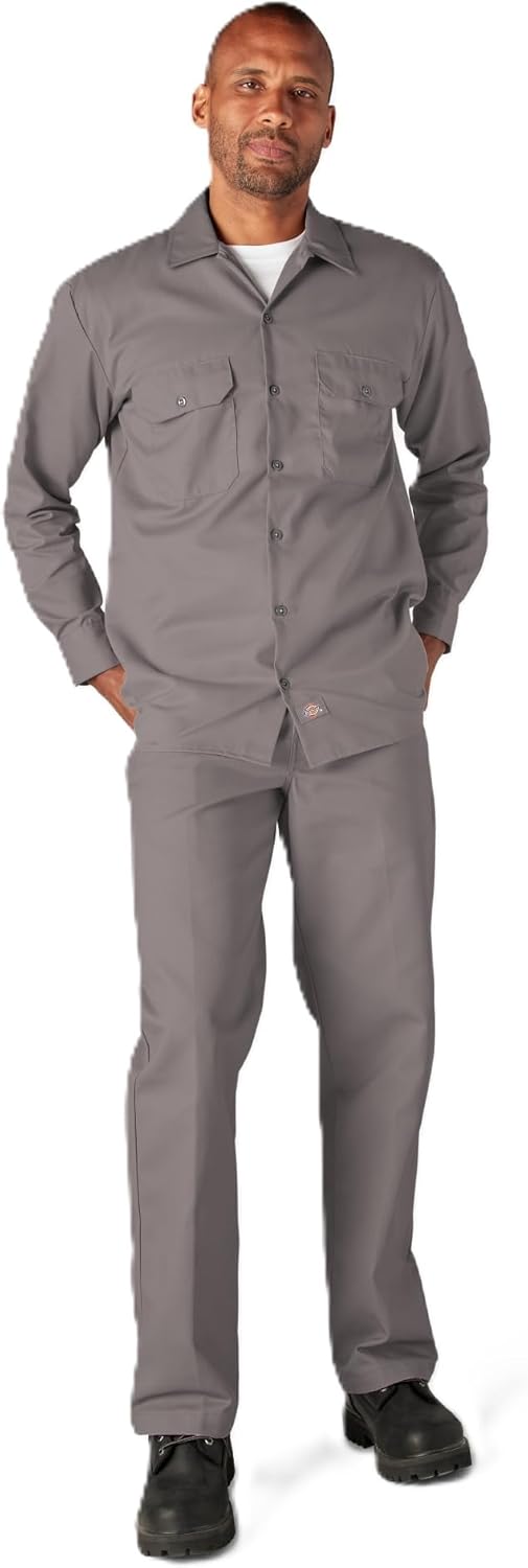 Dickies Men's Long Sleeve Work Shirt for Ultimate Comfort