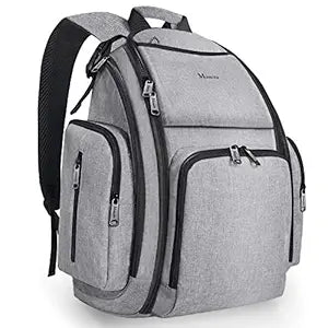 Mancro Diaper Bag Backpack for Parents with Insulated Pockets