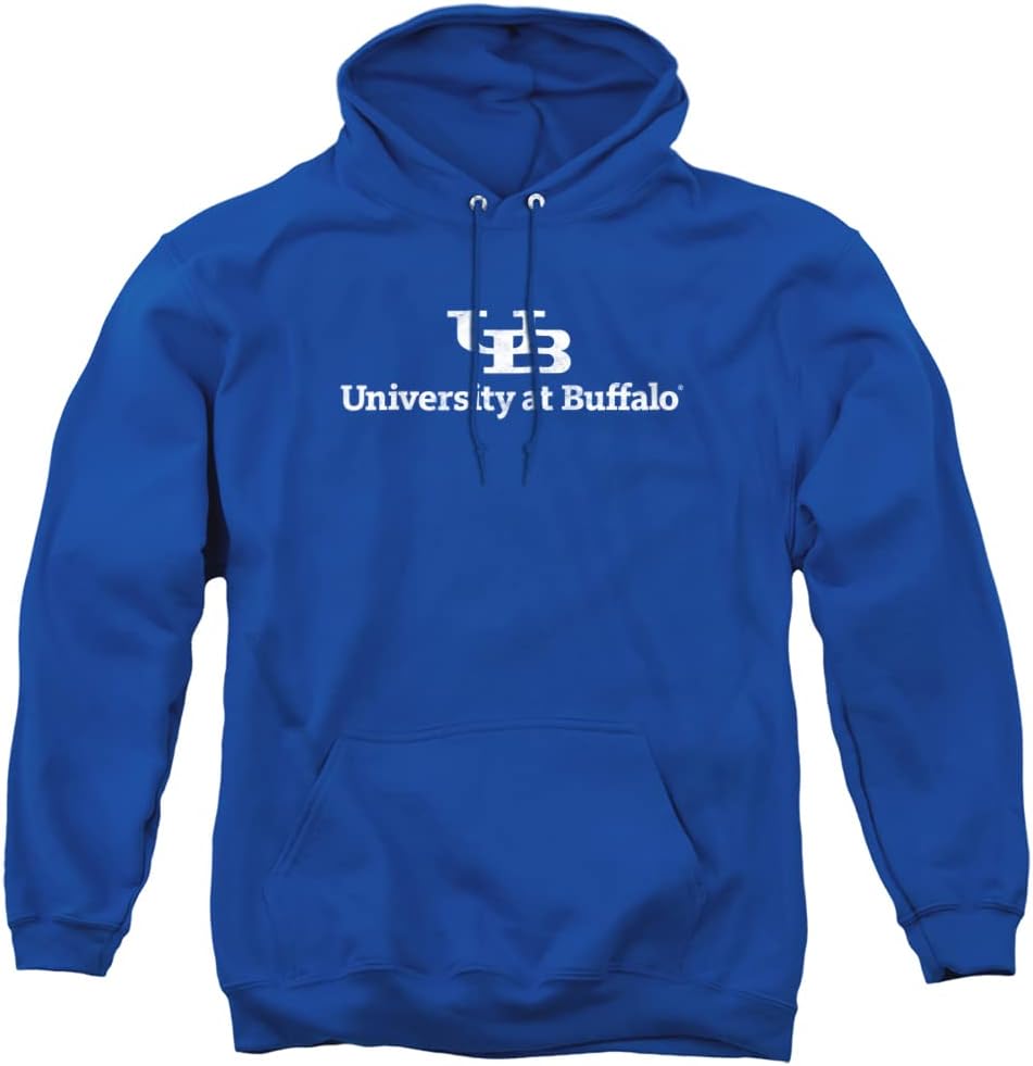 Official Collegiate Distressed Logo Adult Pullover Hoodie
