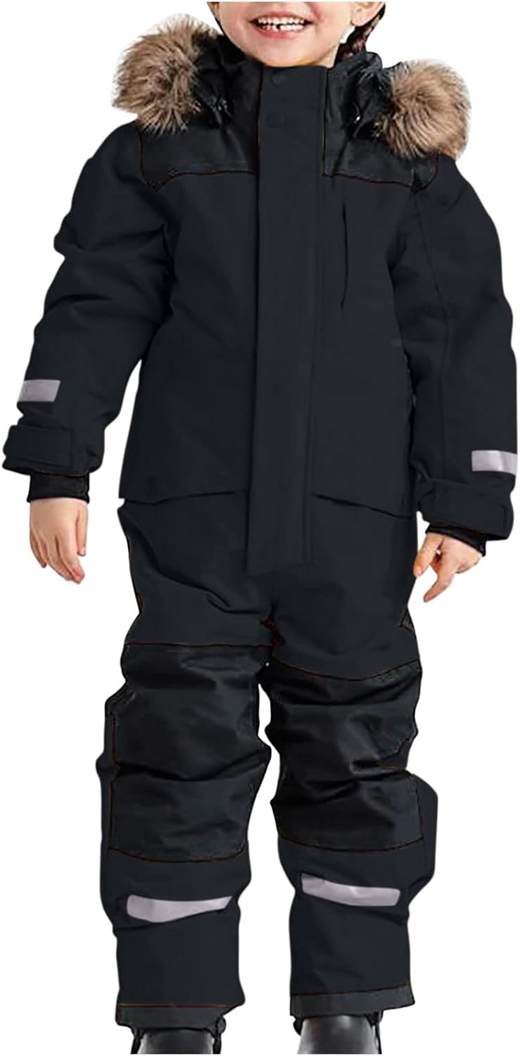 Snow Suit for Kids: Waterproof Windproof One Piece Snowsuit