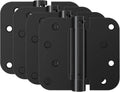 Self Closing Door Hinges 4 in Spring Loaded Matte Black - Soft Close