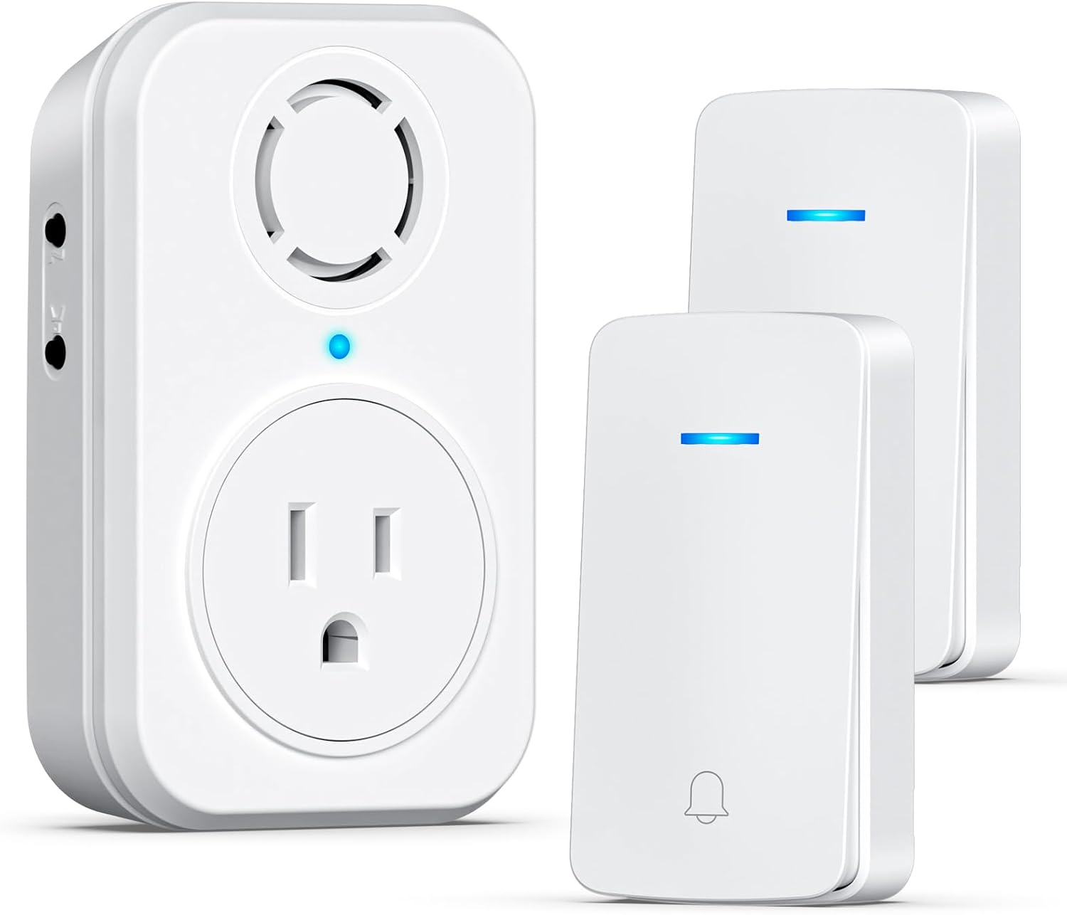Self-Powered AIDA Wireless Doorbell Set - No Batteries, 32 Chimes