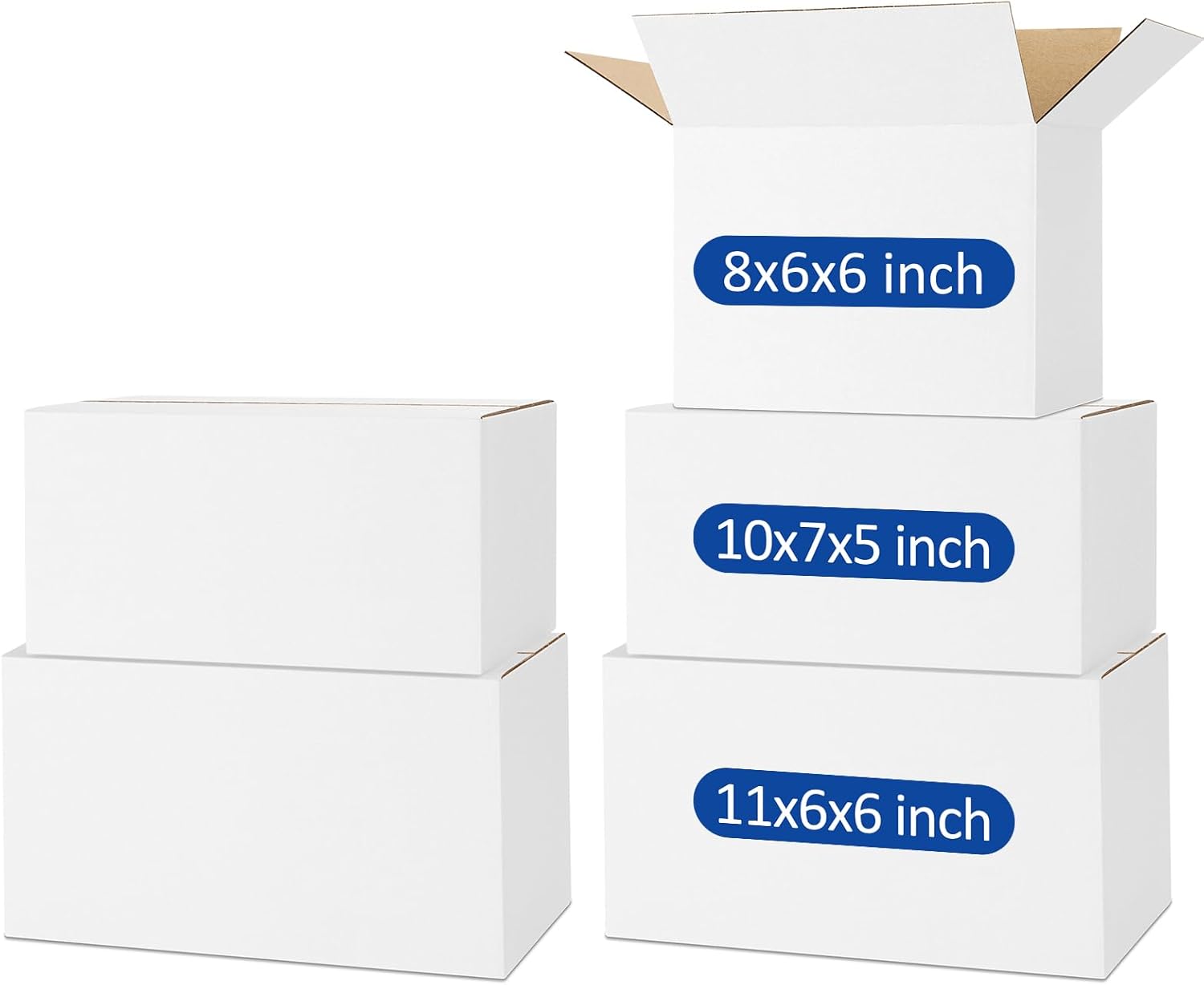 Assorted Sizes Shipping Boxes 45 Pack for Small Business Needs