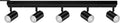 BoostArea Plug in Track Lighting 5-Light Kit - Versatile LED Track