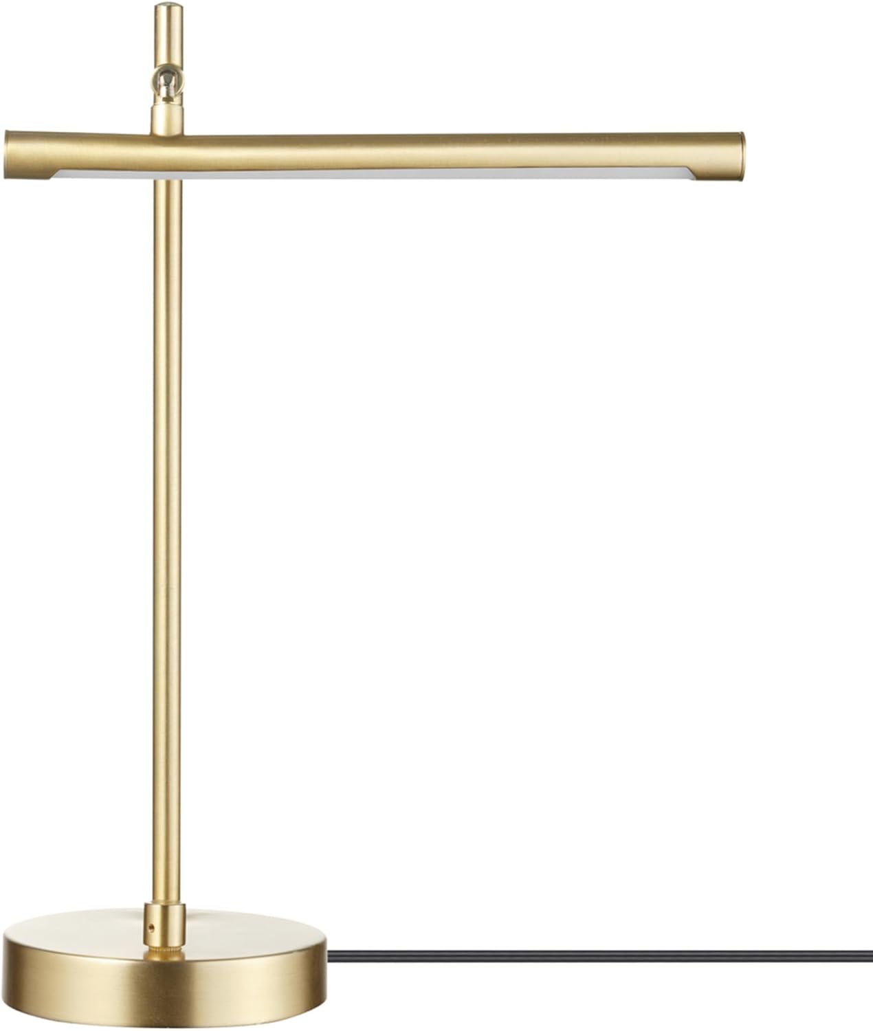 GLOBE LED Desk Lamp: Stylish Matte Brass with Dimmer Switch