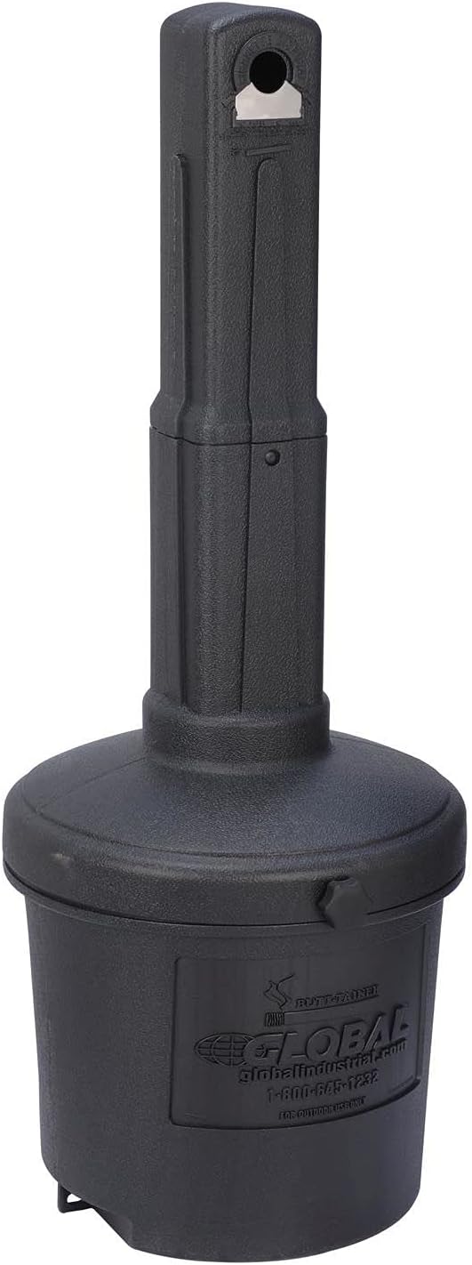Large Capacity Free Standing Outdoor Ashtray for Cigarettes