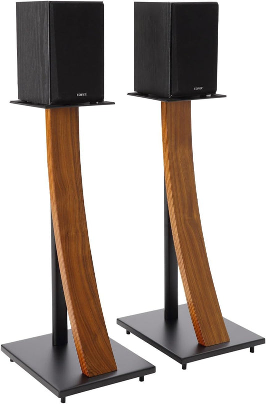 EXIMUS Speaker Stands - Real Wood - Enhanced Sound