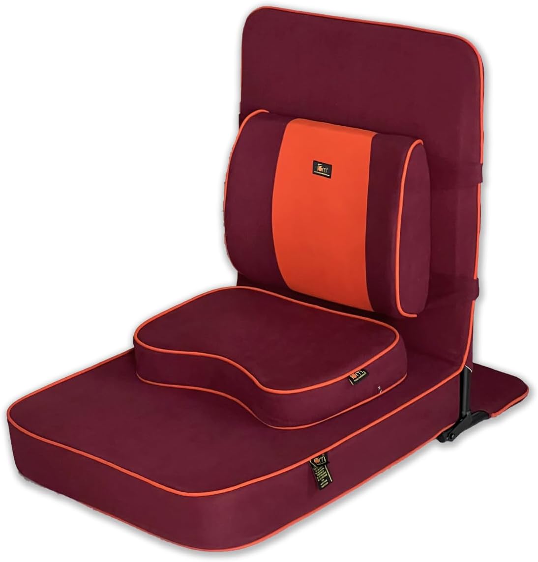 Friends of Meditation XL Yoga Chair | Back Support | Portable | Maroon