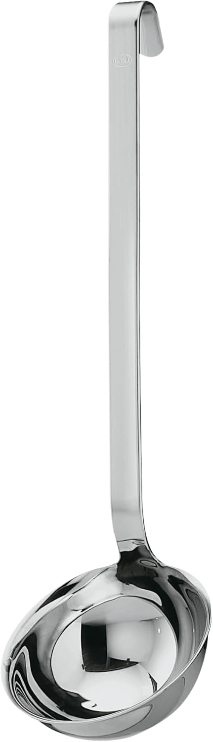 Rosle Stainless Steel Hooked Handle Ladle for Perfect Pouring