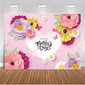 Mother's Day Pink Flower Photography Backdrop 10x8 ft - Vibrant Photo