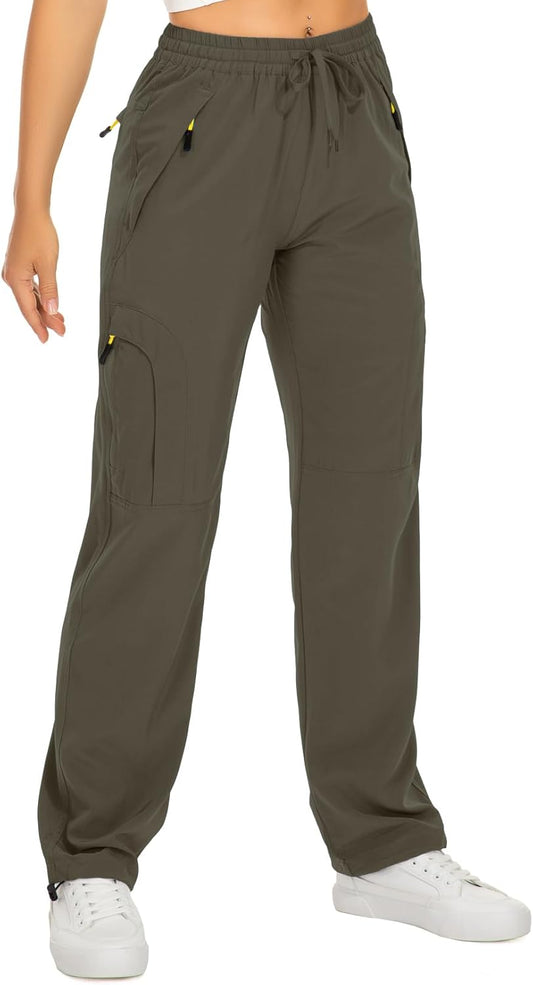 Womens Hiking Pants Quick Dry Lightweight Travel Cargo Pants