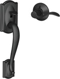 SCHLAGE FE285 CAM 622 Acc LH Camelot Matte Black Handleset - Durable