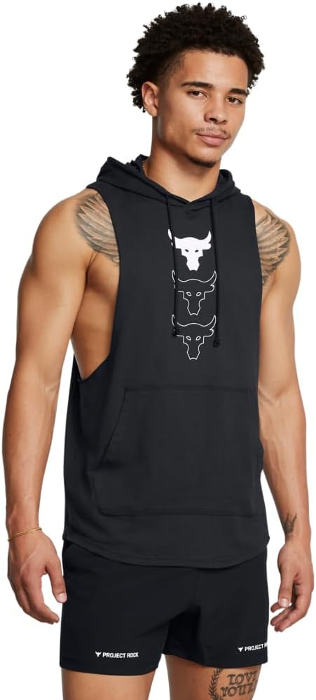 Under Armour mens Project Rock Payoff Sleeveless Hoodie Review