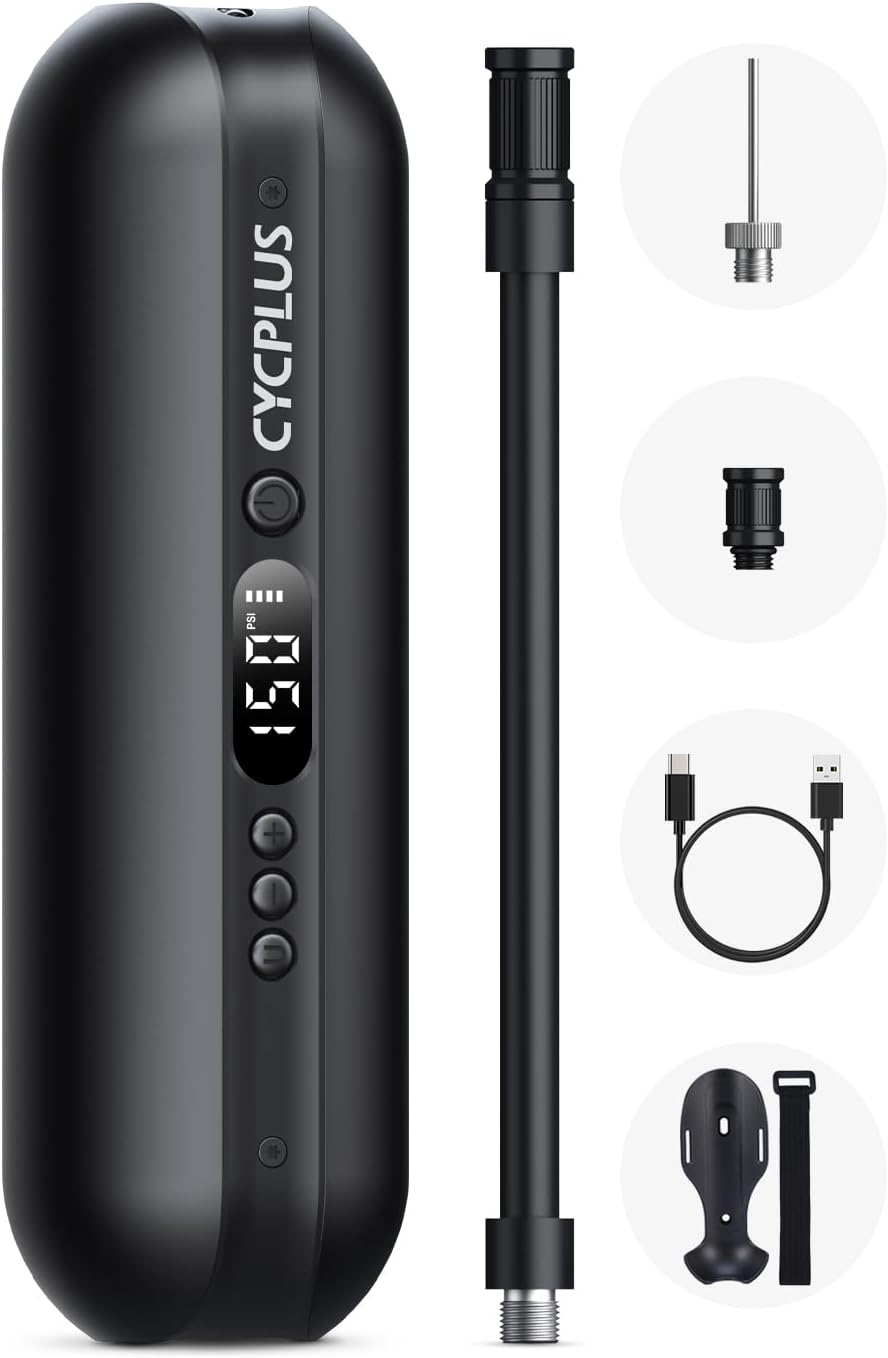 CYCPLUS Electric Air Compressor for Fast Inflation of Tires