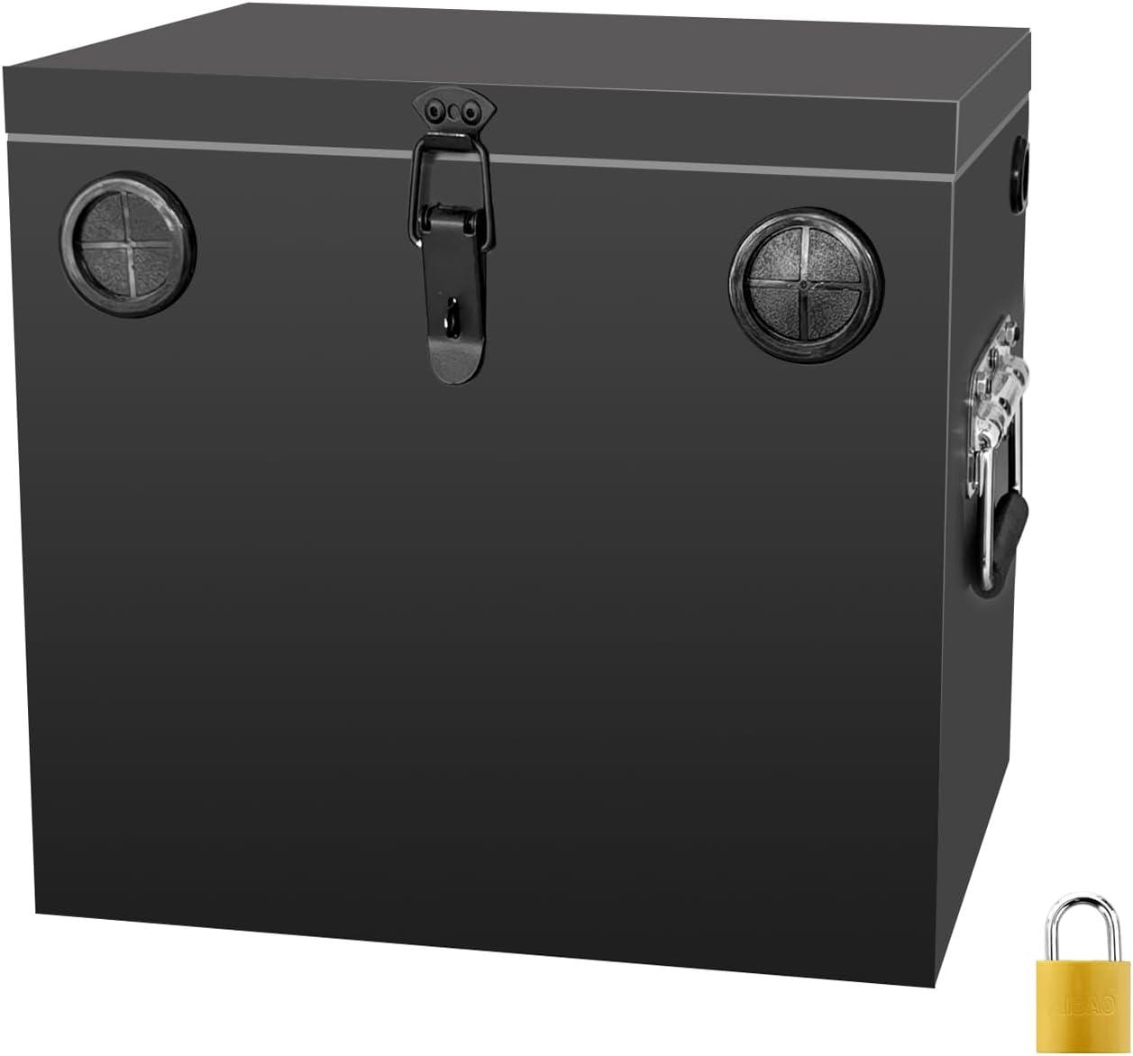 Trailer RV Marine Battery Box - Waterproof Steel Relocation Kit