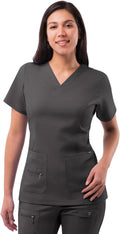Adar Pro Scrubs for Women Elevated V-Neck Scrub Top - Tailored