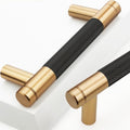 3 in 76 mm Bronze and Black Knurled Cabinet Handles - Durable Style