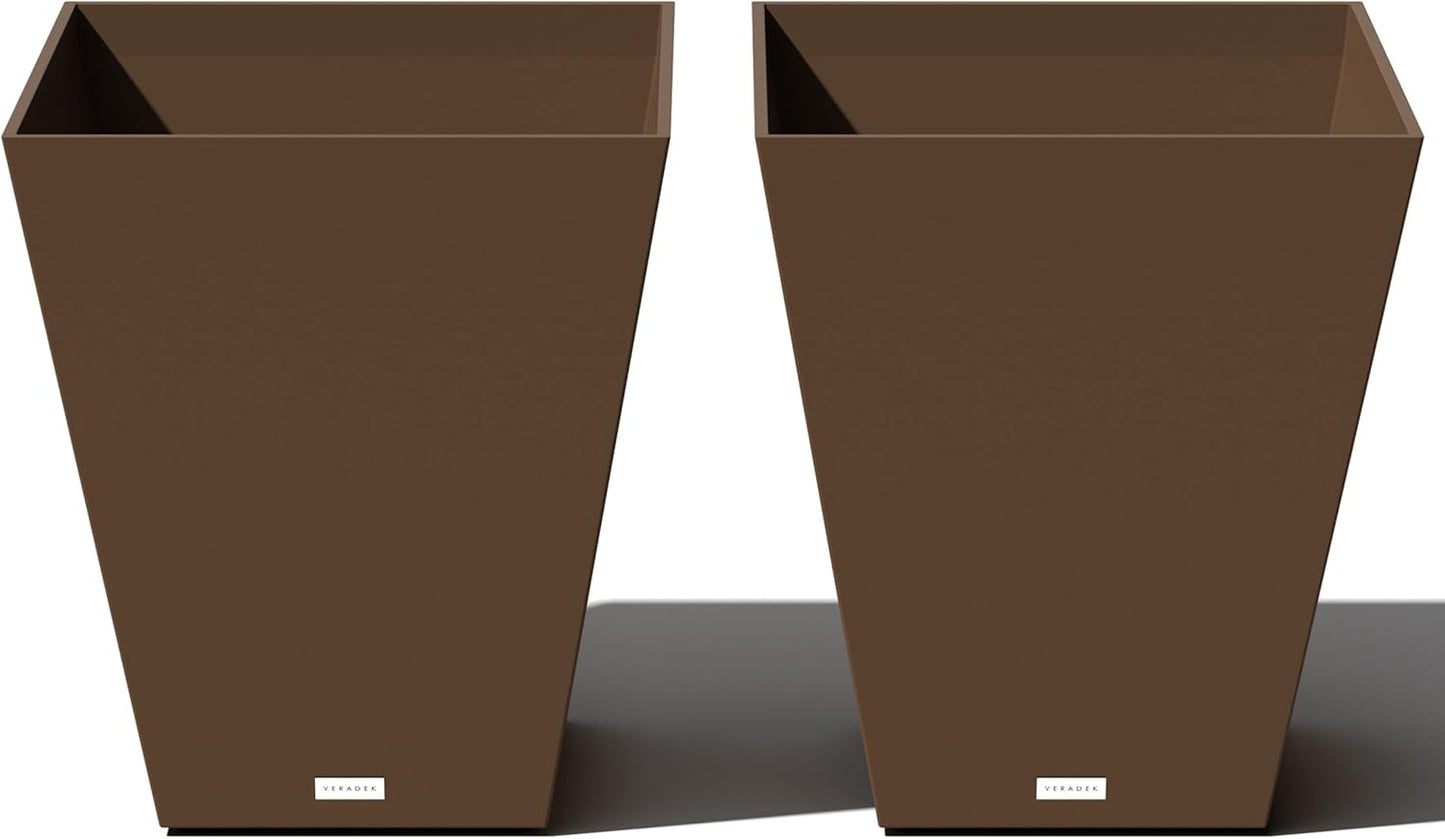 Veradek Pure Series Nobleton Plastic Planter for Indoor Outdoor