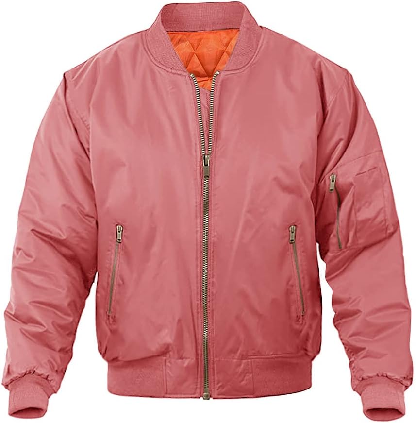 MAGNIVIT Men's Bomber Jacket for Stylish Fall and Winter Wear