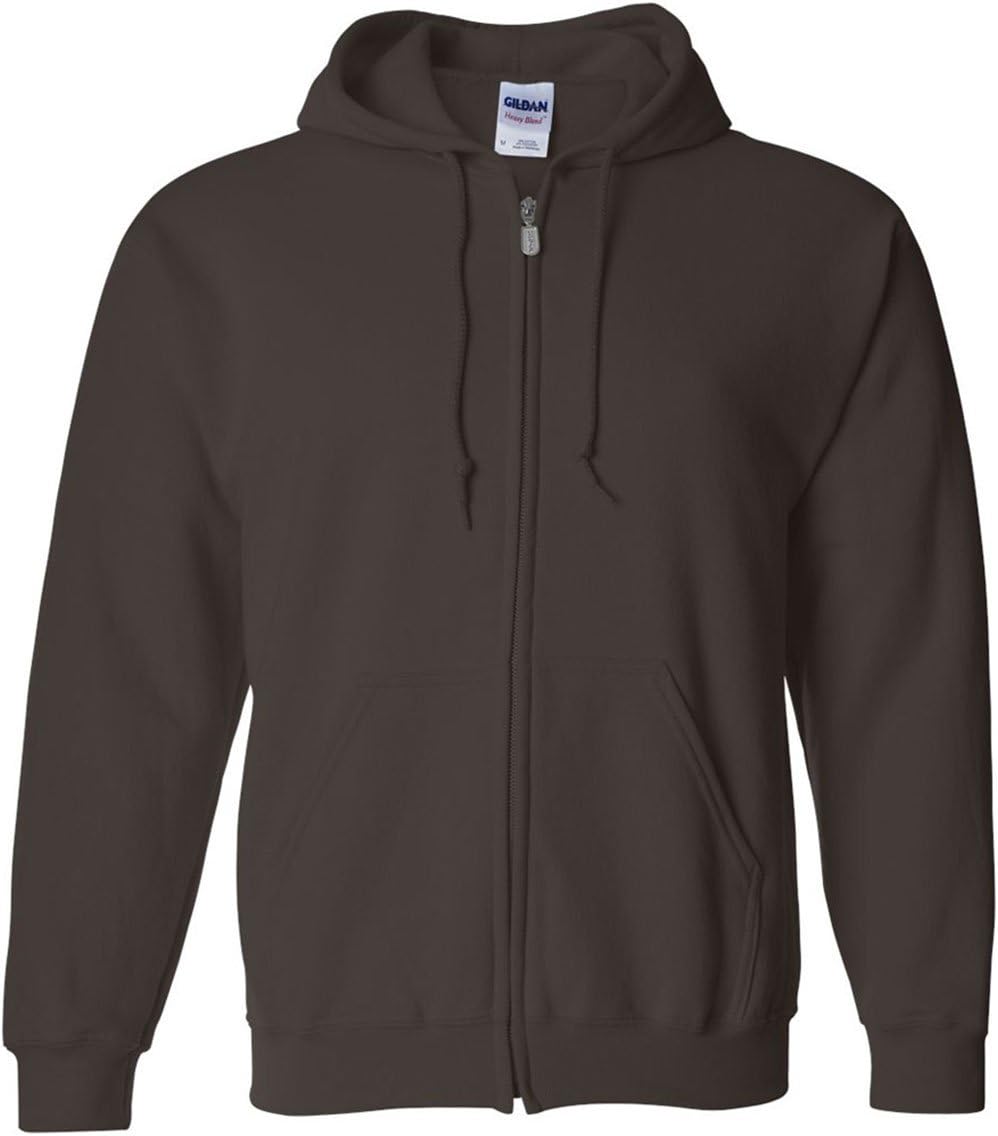 Gildan Adult Fleece Zip Hoodie Sweatshirt for Comfort and Style