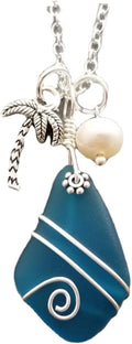 Yinahawaii Sea Glass Necklace - Handmade Hawaiian Pendant