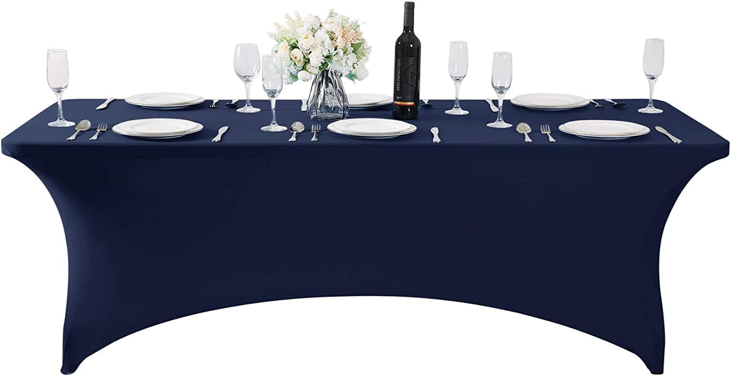 Navy Blue Spandex Table Cover | Stretch Fit | VDS