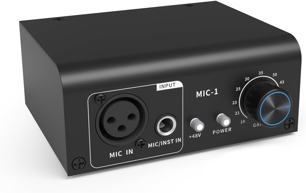 XTUGA XIC1 Microphone Preamp for Dynamic and Condenser Mics