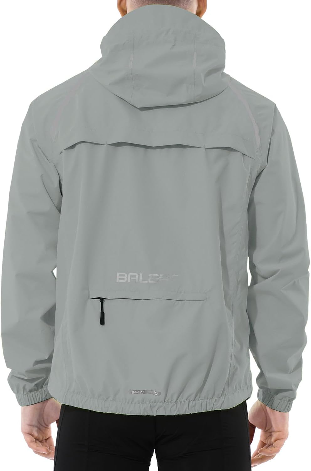 baleaf Men's Rain Jacket Waterproof Windbreaker for Outdoor Use