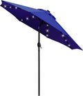 Sunnyglade 9ft Solar LED Lighted Patio Umbrella with Tilt & Crank