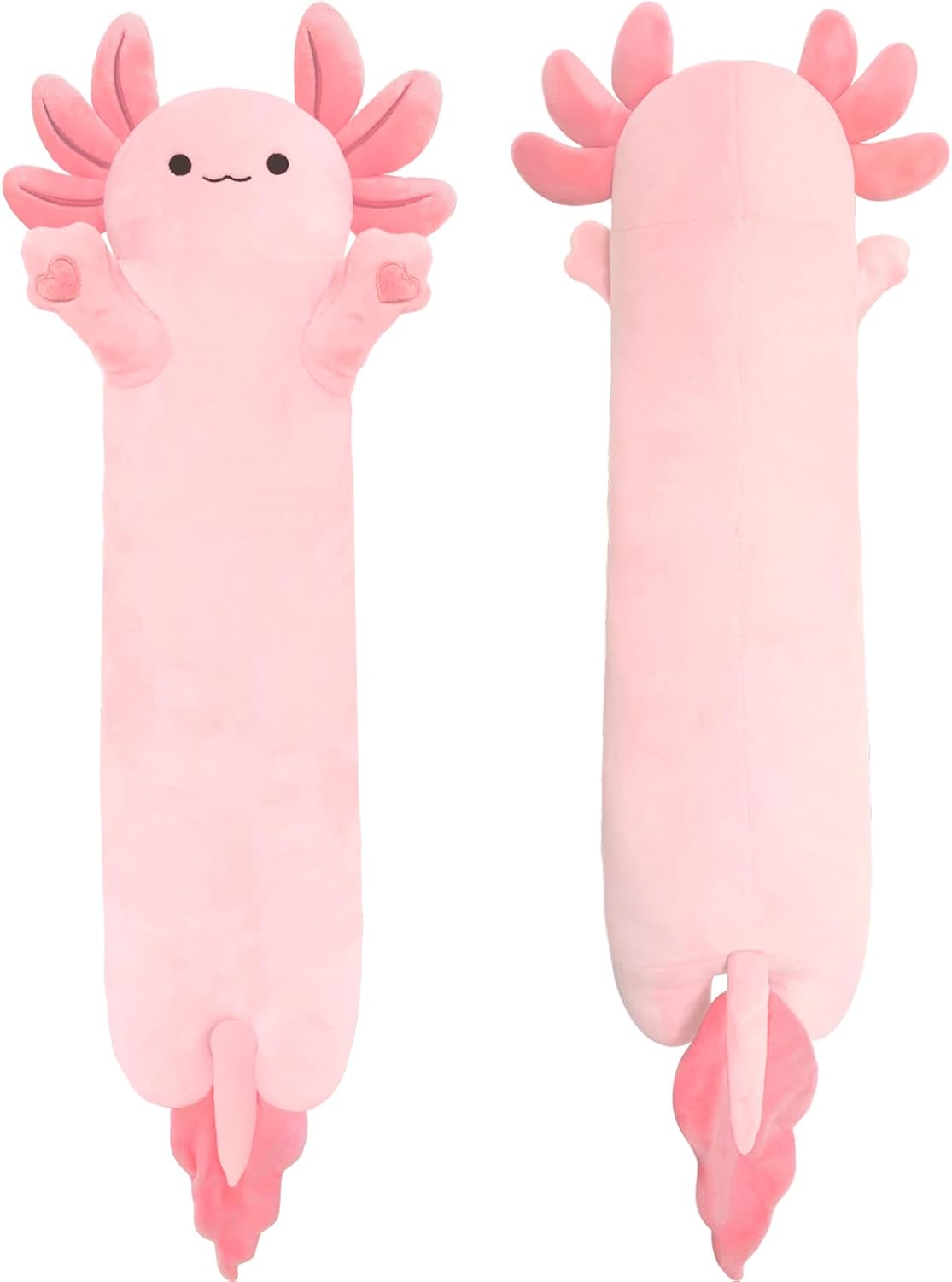 Cute 43.3 Inch Axolotl Plush Toy for Kids and Adults