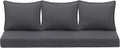 Outdoor Deep Seating Cushion Set 24in x 24in Grey - 3-Pack