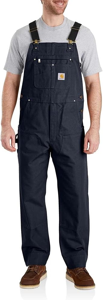 Carhartt Men's Duck Bib Overalls - Unlined for Durability