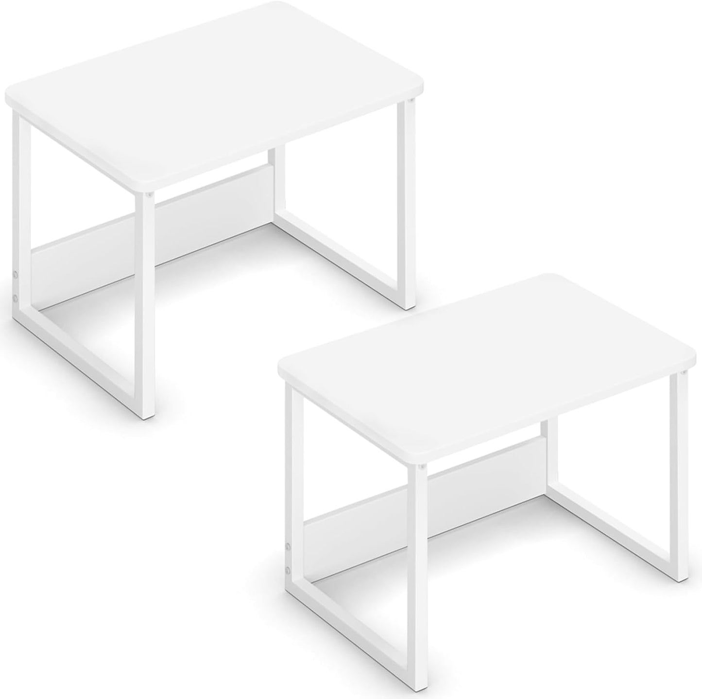 MARTY Desktop Printer Stand 2 Pack - Efficient Desk Storage