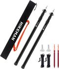 HIKEMAN Adjustable Lightweight Tent Poles for Tarp and Canopy Use