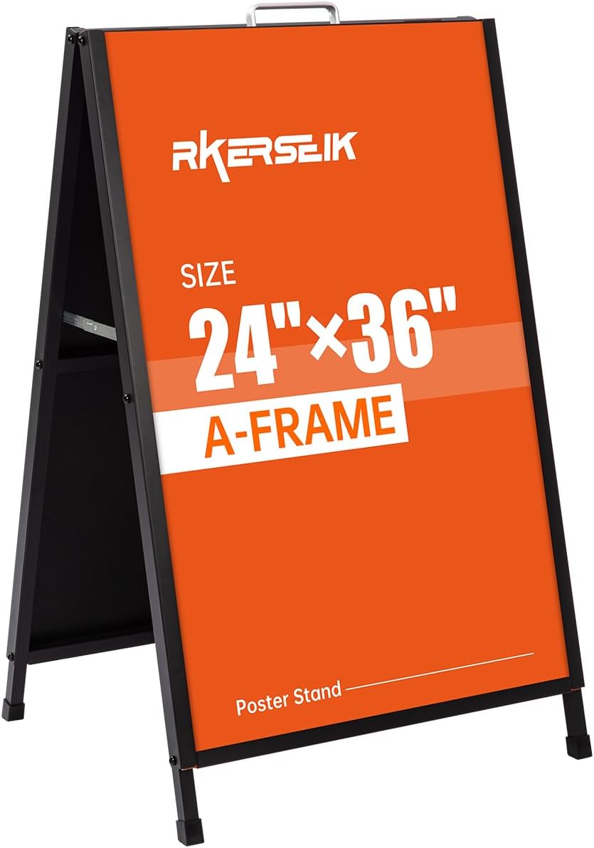 Heavy Duty A-Frame Sidewalk Sign for Portable Advertising Needs