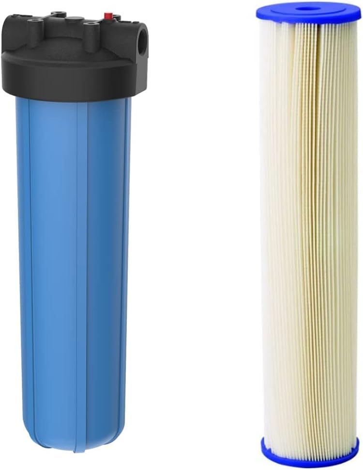 Pentair Big Blue Filter Housing and Sediment Water Filter Bundle