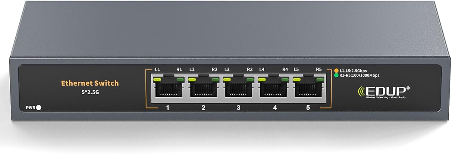 2.5 Gigabit Ethernet Switch for Gaming and High-Speed Networking