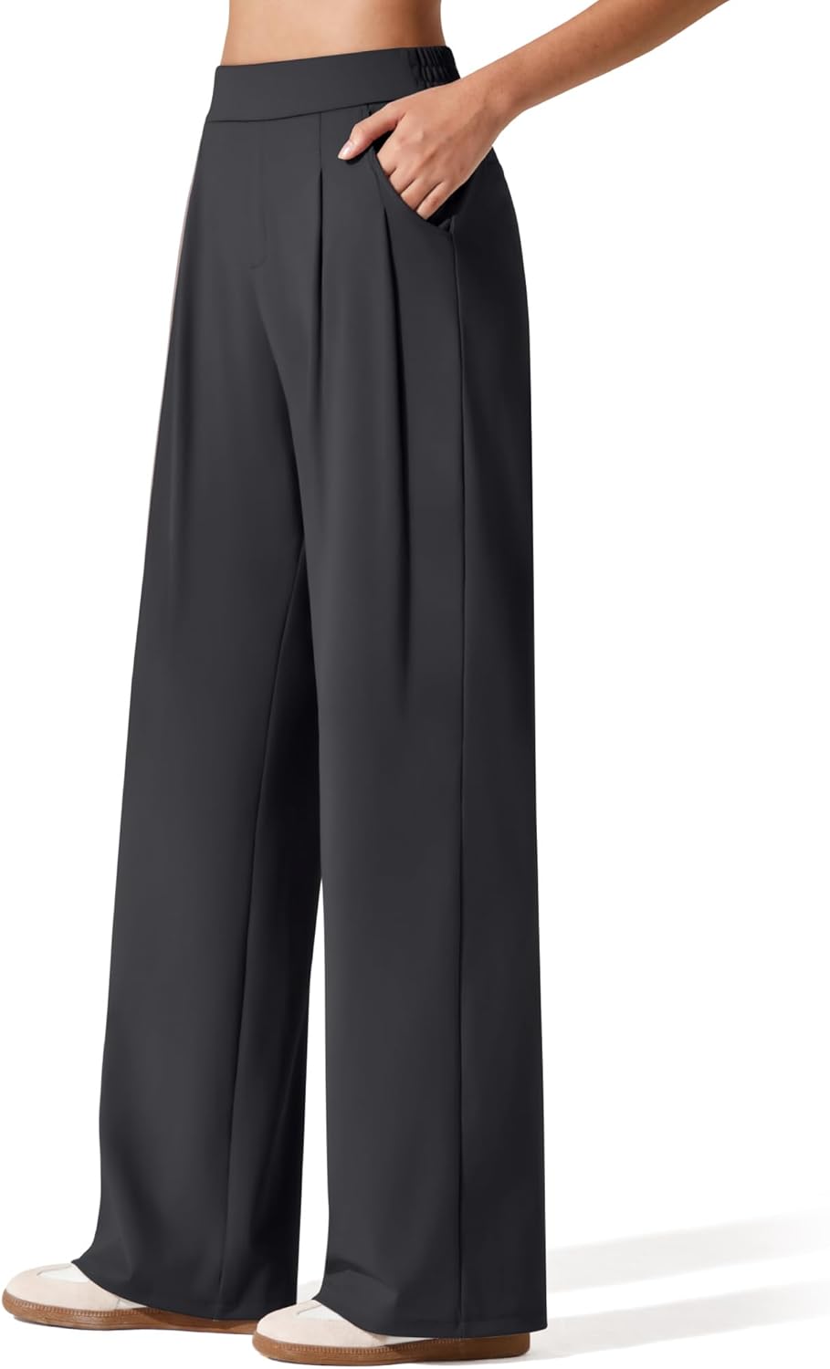 G4Free ShiftReady Women's Wide Leg Dress Yoga Pants with Pockets