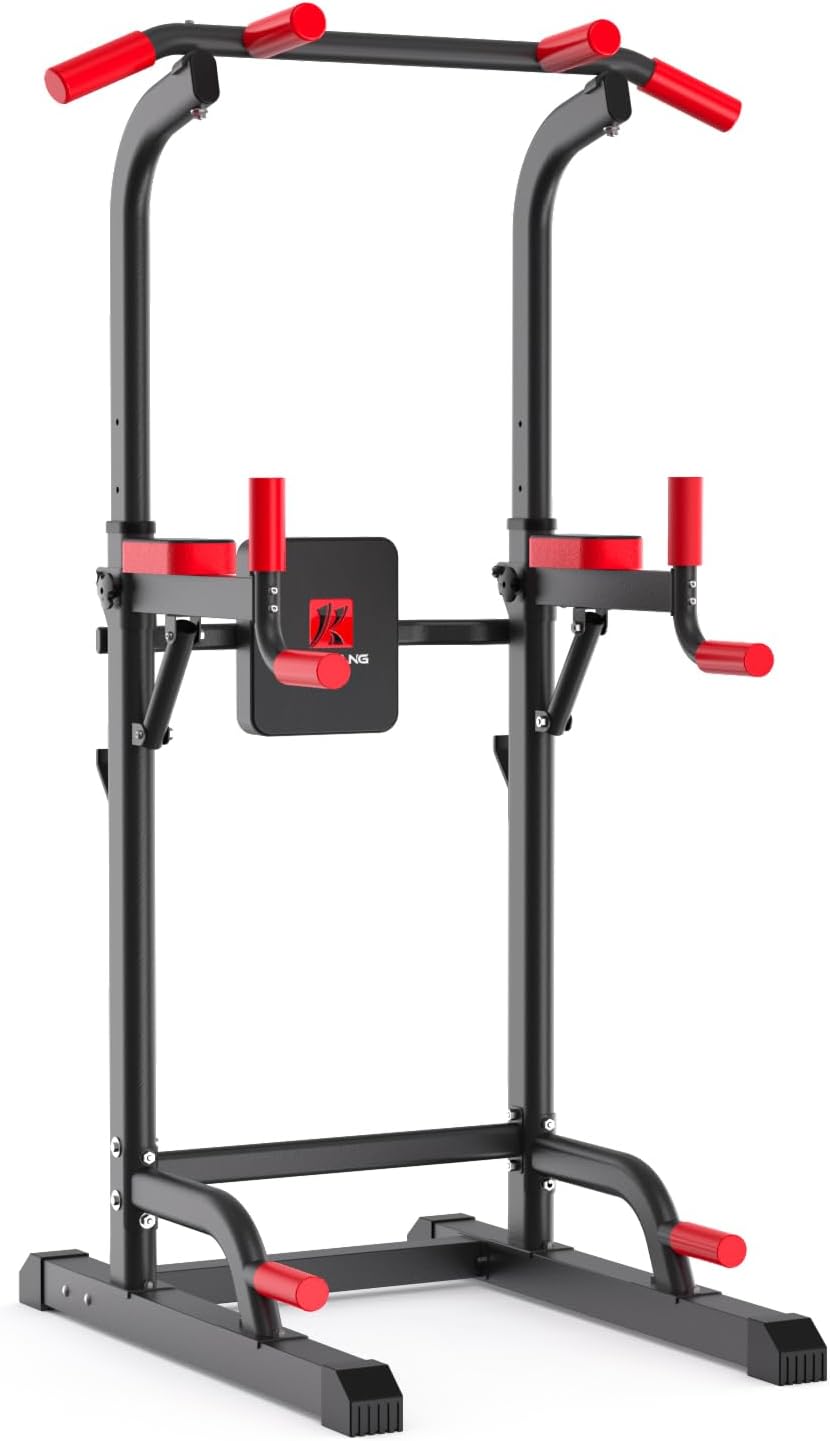 K KiNGKANG Power Tower Dip Station for Home Gym Muscle Building