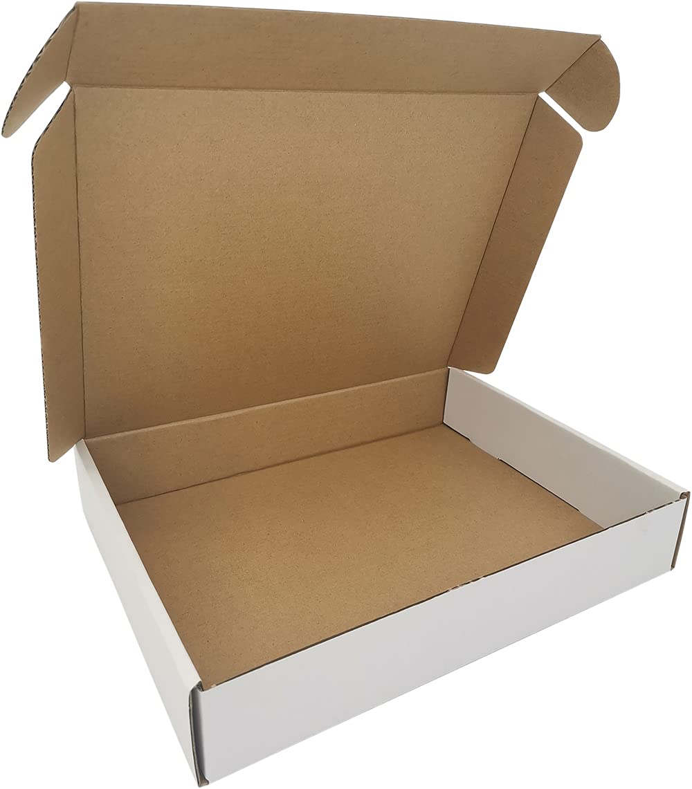 ROTCH Small Shipping Boxes - 50 Pack White Corrugated Mailers